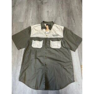Kruger National Park South Africa Button Down Safari Short Sleeve Shirt Size XL